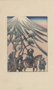 Illustration of the Dutchman Engelbert Kampferer’s Eastern Journey from the book Tōkaidō gojus̄an-tsugi Setonaikai